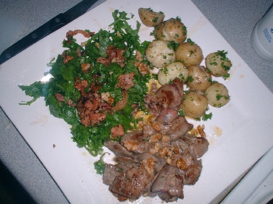 chiciken liver salad