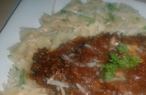 Farfalle Bolognese Farfalle Bolognese