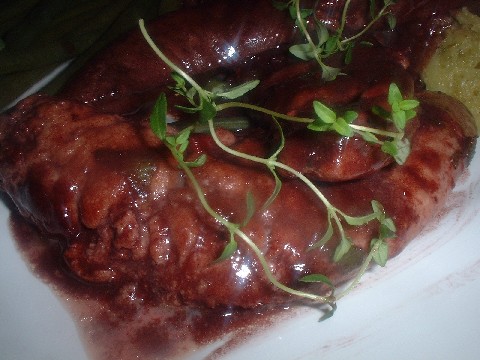 calves liver with port reduction