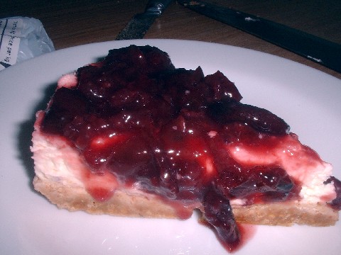 Alcoholic cherry cheesacake