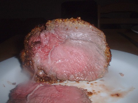 rare roast beef joint