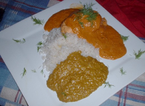 salmon tikka meal