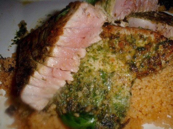 coriander crusted tuna steak