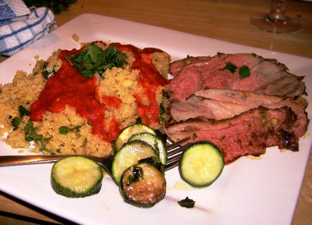 moroccon crusted lamb