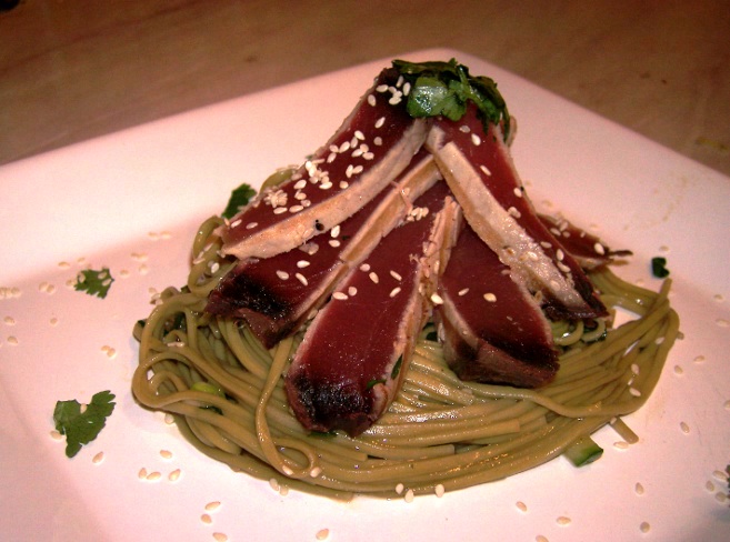 tuna and soba noodles